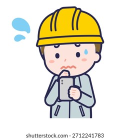 Dies ist eine Illustration einer Person, die ein Smartphone benutzt.