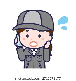 This is an illustration of a person using a smartphone.