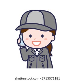 This is an illustration of a person using a smartphone.