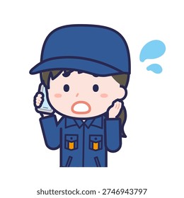 This is an illustration of a person using a smartphone.