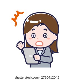Esta es una ilustración de una persona usando una tableta.