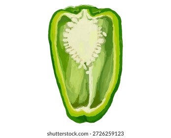 Esta es una ilustración de un pi cortado por la mitad. Se puede utilizar como ilustración o diagrama para diseños relacionados con los alimentos.