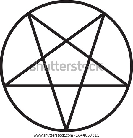 This illustration is a picture of a star in a circle.