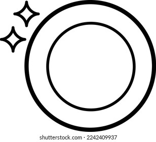 This is an illustration of a plate icon.
