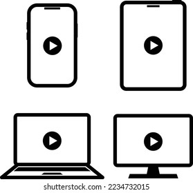 This is an illustration of the play button icon.
