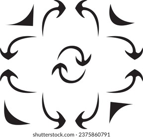 This is an illustration of a pointing line