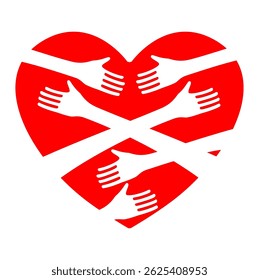 This is an illustration of a poiy love logo