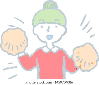 This is a illustration of Pop Illustration of a bun hair woman face and pose.