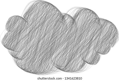 This is an illustration of a pop cloud frame with a picture book style.