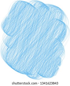 This is an illustration of a pop cloud frame with a picture book style.