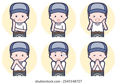 Esta é uma ilustração de uma pose de um homem de verdureiro.