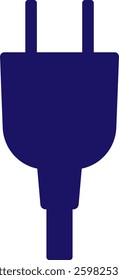 This is an illustration of a power plug icon (outlet mark).