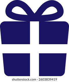 This is an illustration of a present box (gift) icon.
