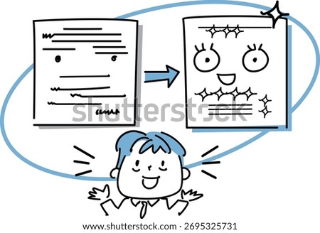 This is an illustration of proofreading a sentence - standardizing grammar and notation - checking for typos and omissions.