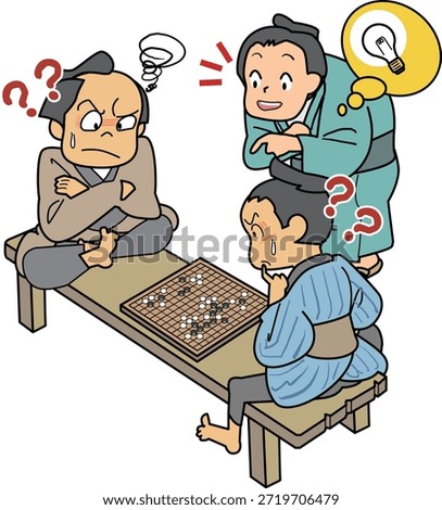 This is an illustration of the proverb ,four-character idiom "A view from the sidelines is always better than another."
An outsider understands the state of the battle.