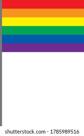 This is an illustration of the rainbow flag