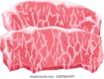 This is an illustration of raw beef.