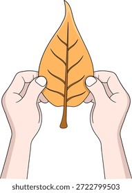 Diese Illustration stellt die Rettung unserer Erde dar, symbolisiert durch menschliche Hände, die ein Blatt halten, als Zeichen der Fürsorge und Verantwortung für die Natur