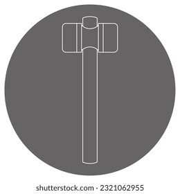 This is an illustration of a resin hammer.