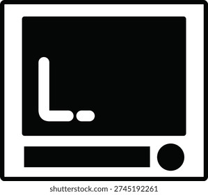 This is an illustration of a retro TV VCR. Icon