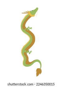 This is an illustration of a rising dragon.