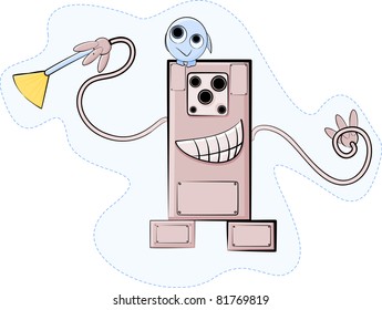 This is illustration of Robot Vector.