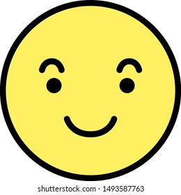 This is a illustration of Round emoticon icon