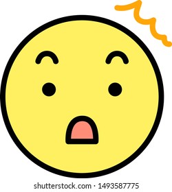 This is a illustration of Round emoticon icon