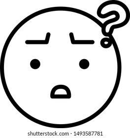This is an illustration of Round emoticon icon