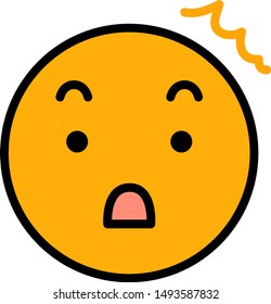 This is a illustration of Round emoticon icon