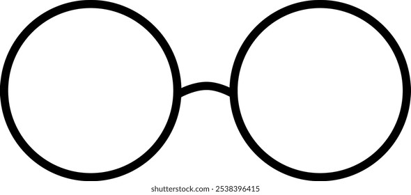 This is an illustration of round glasses.