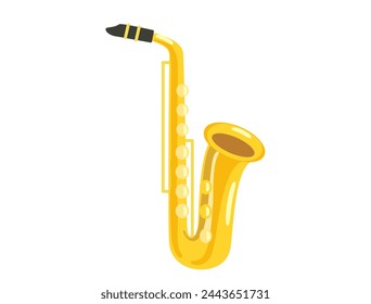 This is an illustration of a saxophone.