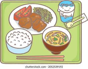 学校 給食 日本 のイラスト素材 画像 ベクター画像 Shutterstock