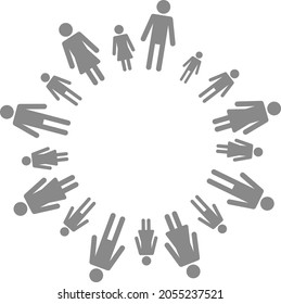 This is an illustration of the SDGs and people.