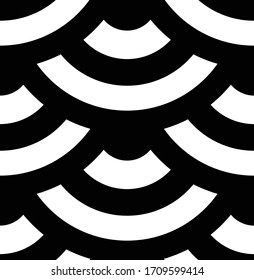 This is a illustration of Seamless Japanese pattern that represents the Qinghai wave 