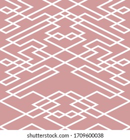 This is a illustration of Seamless Japanese pattern combining geometric systems 