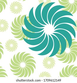 This is a illustration of seamless Japanese pattern showing the lions swirling hair 