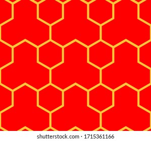 This is a illustration of Seamless Japanese pattern representing the turtle shell 