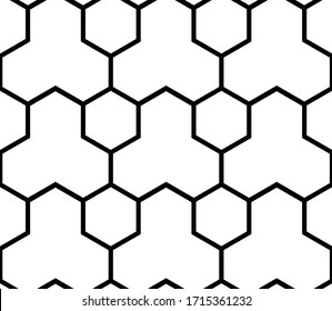 This is a illustration of Seamless Japanese pattern representing the turtle shell 