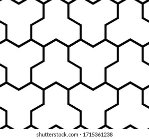 This is a illustration of Seamless Japanese pattern representing the turtle shell 