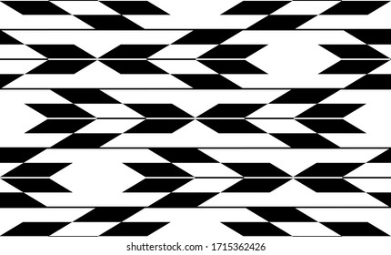 This is a illustration of Seamless Japanese pattern representing arrows 