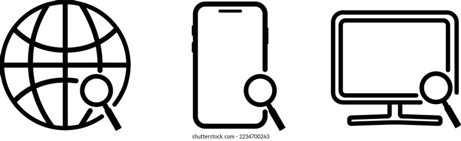 This is an illustration of the search icon.