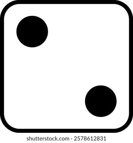 This is an illustration of the second number of the dice.