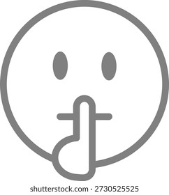 This is an illustration of a secret mark (a face that says "quiet").
