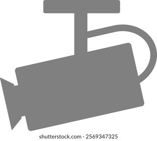 This is an illustration of a security camera icon (silhouette).