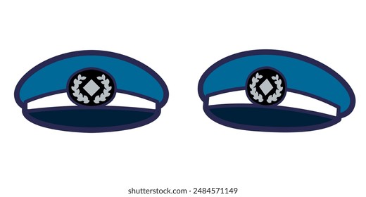 This is an illustration of a security guard's hat_set.