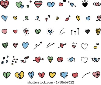 this is the illustration set of heart.