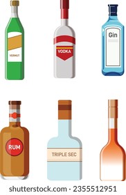 Este es un conjunto de ingredientes y alcohol para hacer cócteles.
