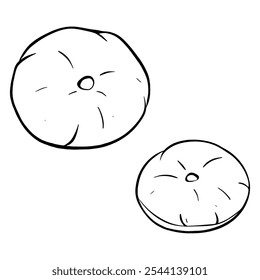 This is an illustration showcasing round and soft balls, perfect for various artistic projects
