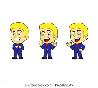 This illustration shows the businessmen working with enthusiasm and energetic, giving rise to a positive impression on the office environment